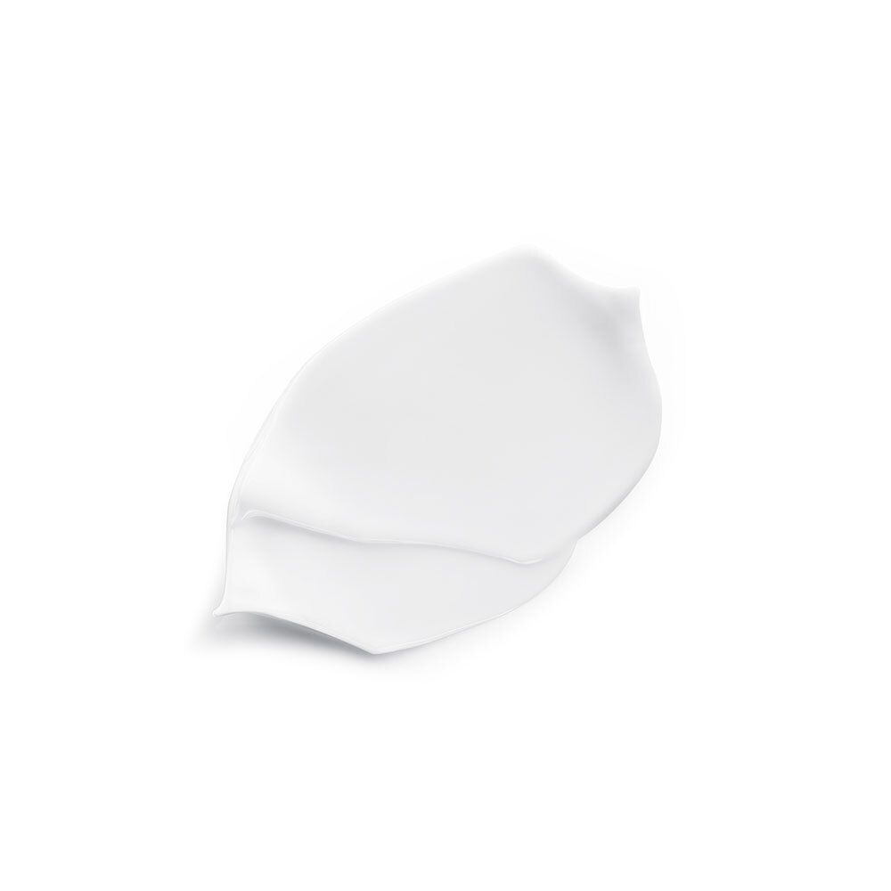 Weißer Cremekleck. Glatte Textur.