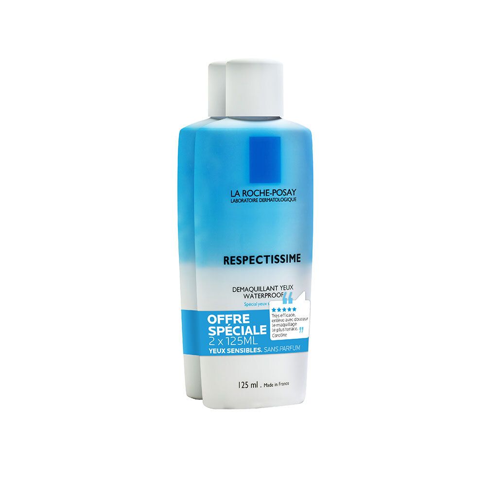 RESPECTISSIME DÉMAQUILLANT YEUX WATERPROOF - Démaquillant yeux waterproof.  - fl 125 ml x