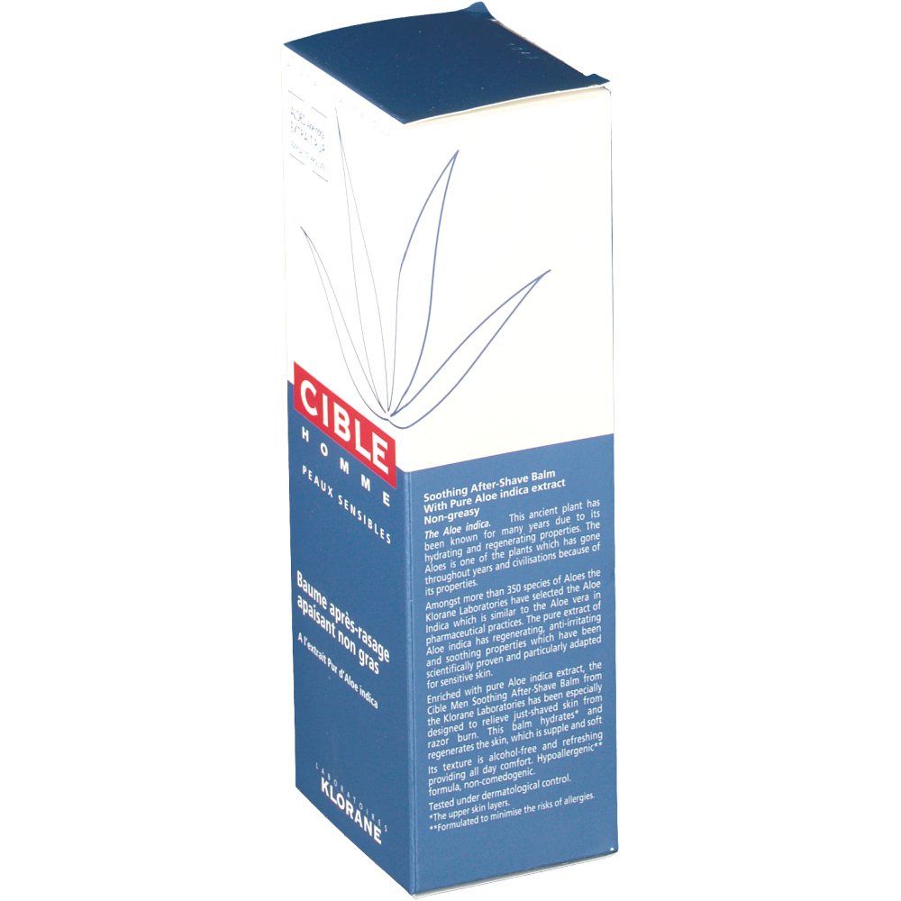 Beruhigender Aftershave-Balsam Klorane Cible Homme