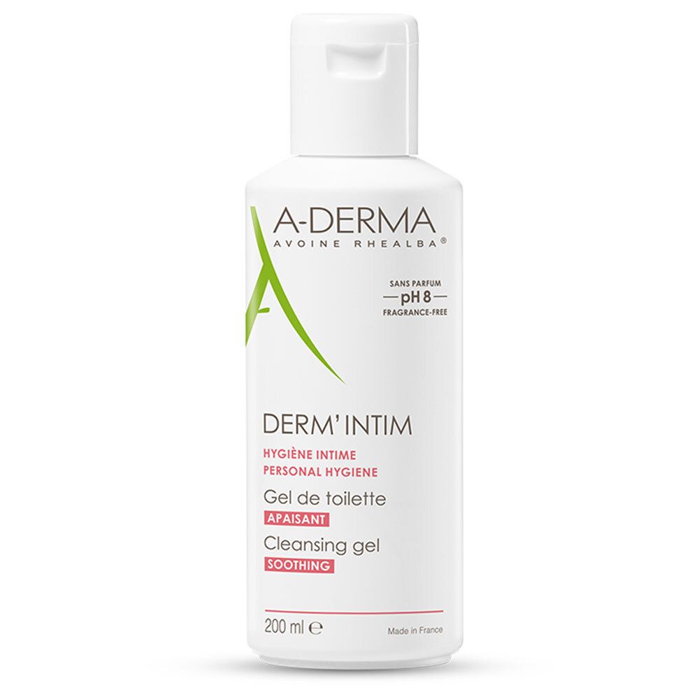 A-Derma Derm'intim gel de toilette muqueuses irritées pH 5.5