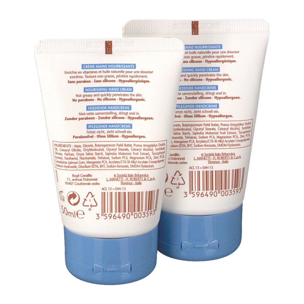 ROGÉ CAVAILLÈS NUTRISSANCE CRÈME MAINS NOURRISSSANTE - Crème nourrissante, réparatrice et