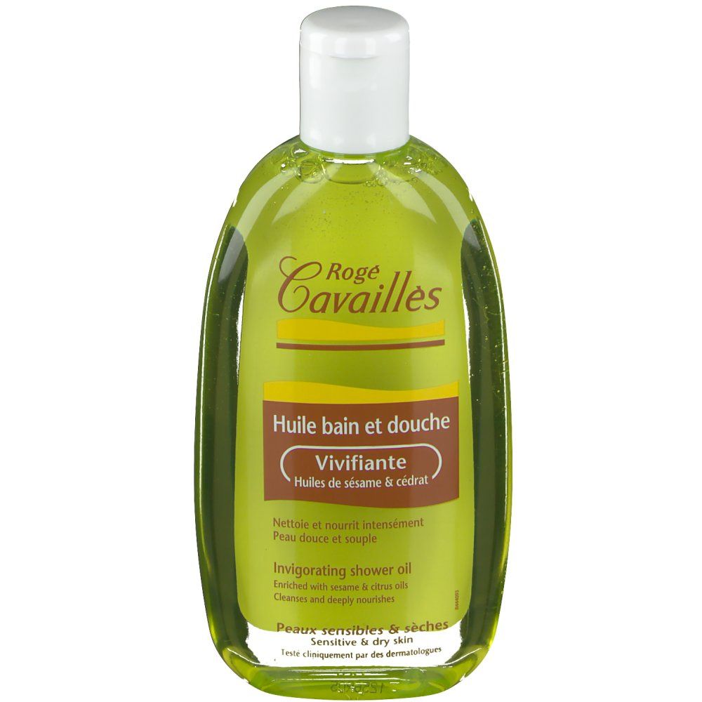 ROGÉ CAVAILLÈS HUILE BAIN ET DOUCHE VIVIFIANTE - Huile de bain et de douche vivifiante.  -