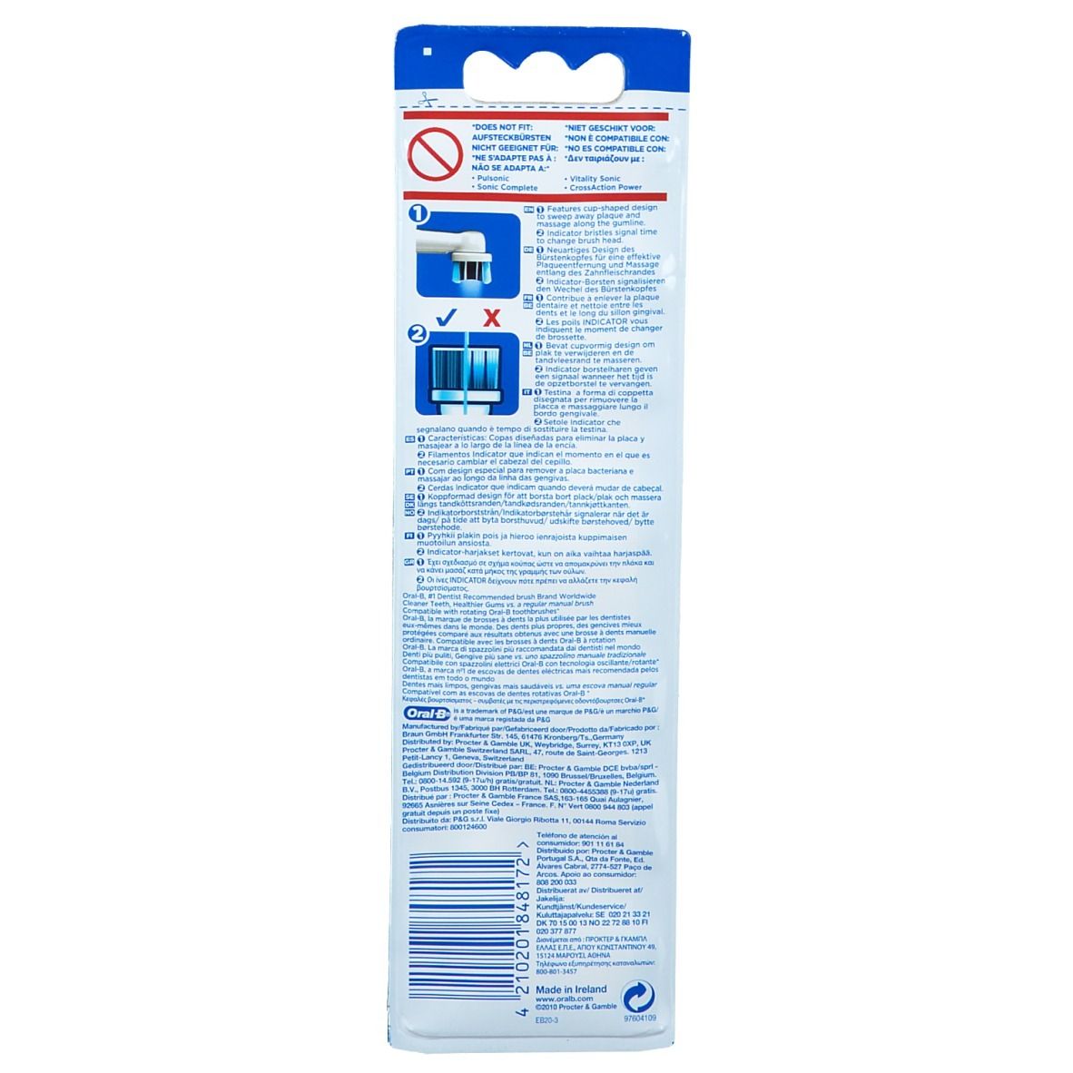 Oral-B Precision Clean Brossettes de Rechange