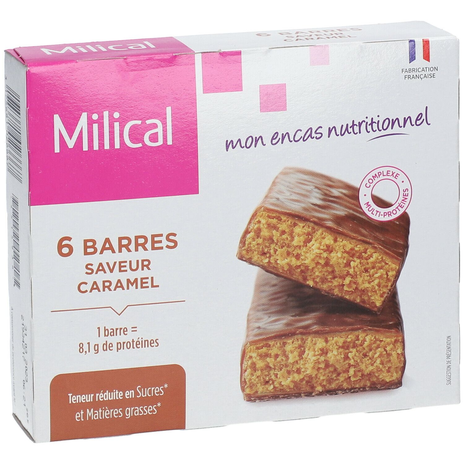 Milical Hyperproteiné Barres Karamell