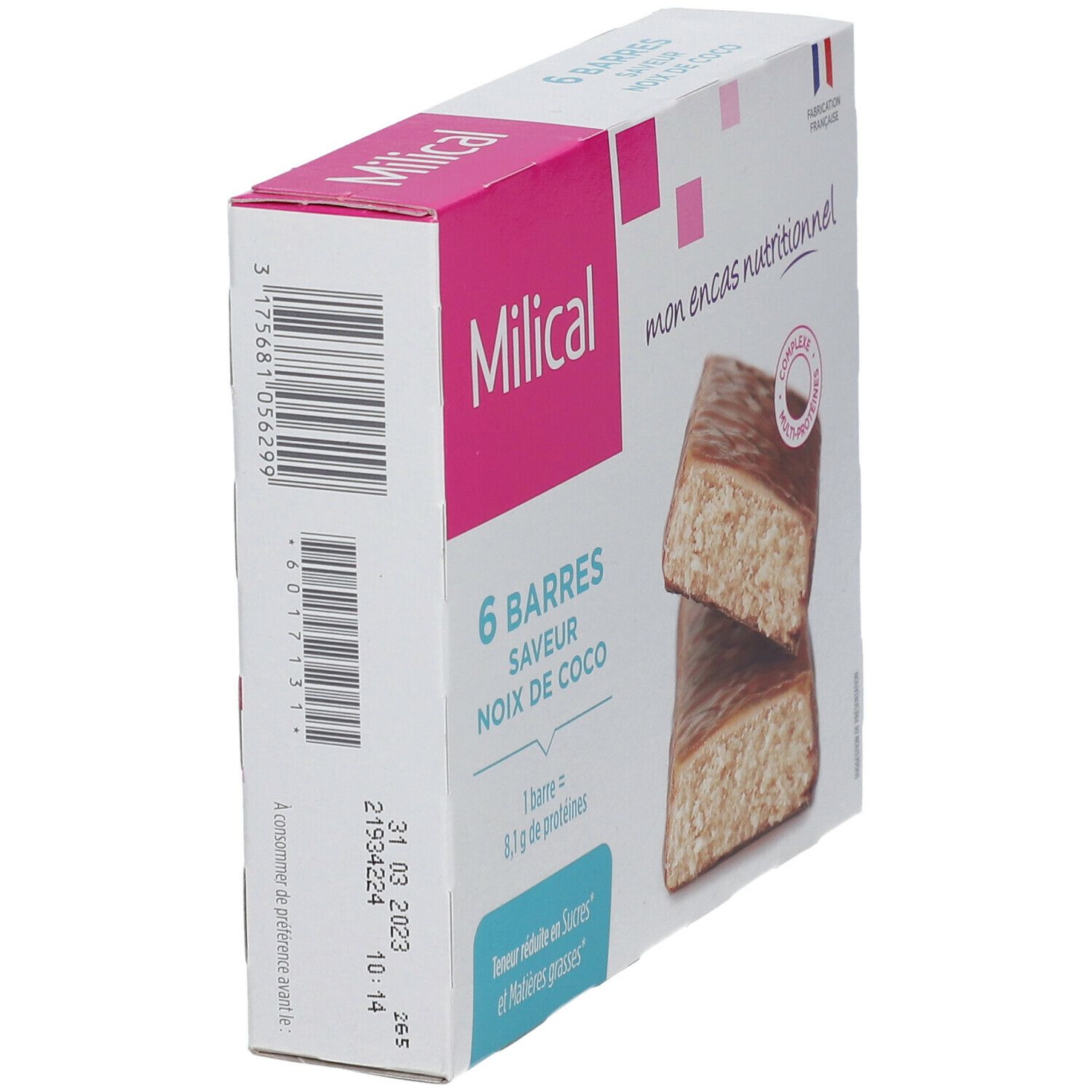 Milical Hyperprotein Riegel Kokosnuss