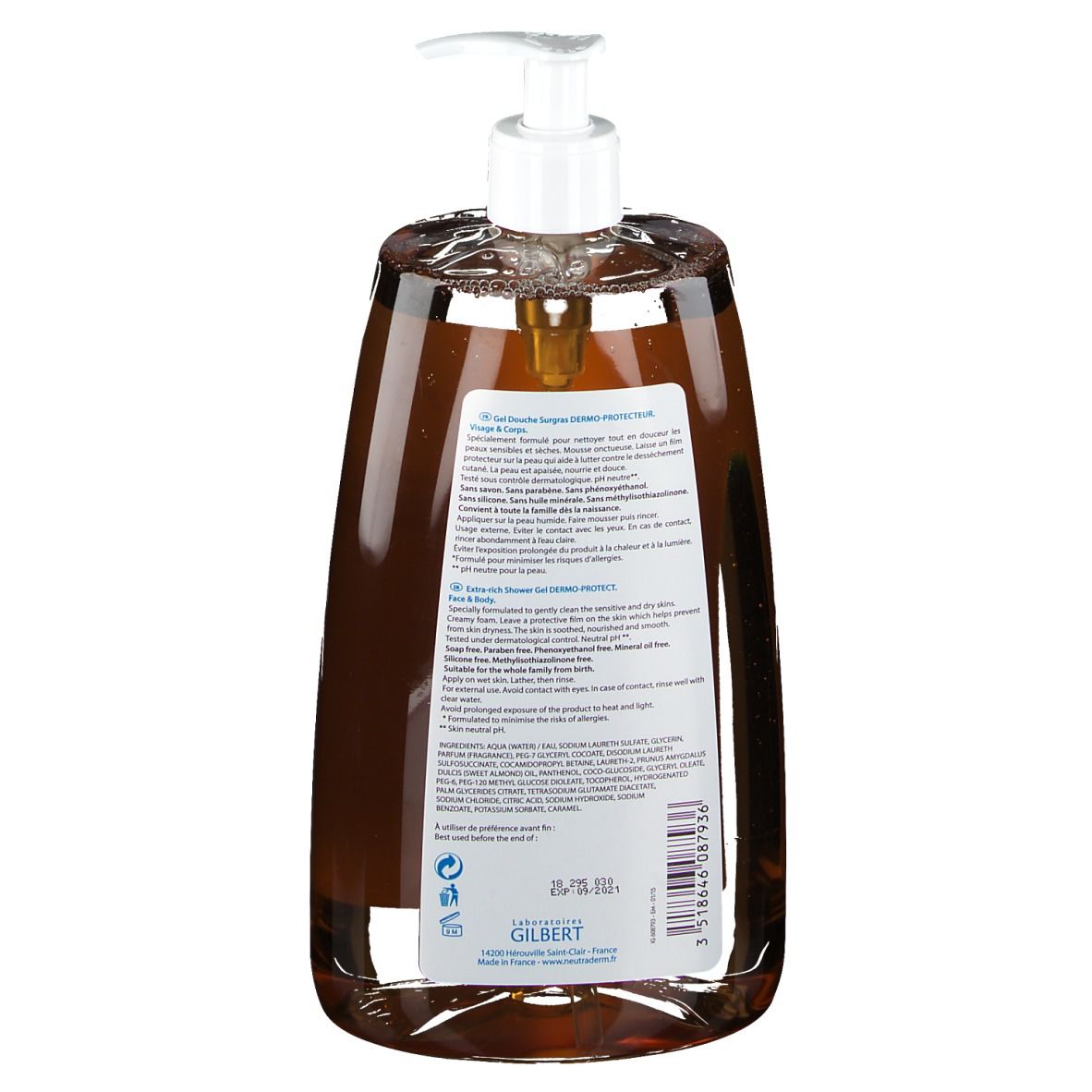 Neutraderm gel douche surgras dermo-protecteur