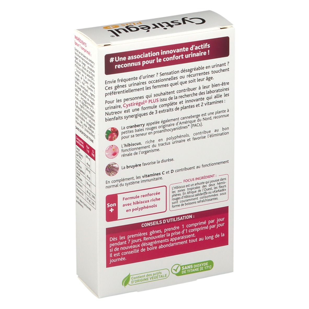 Nutreov Physcience Cystirégul® Plus gêne urinaire