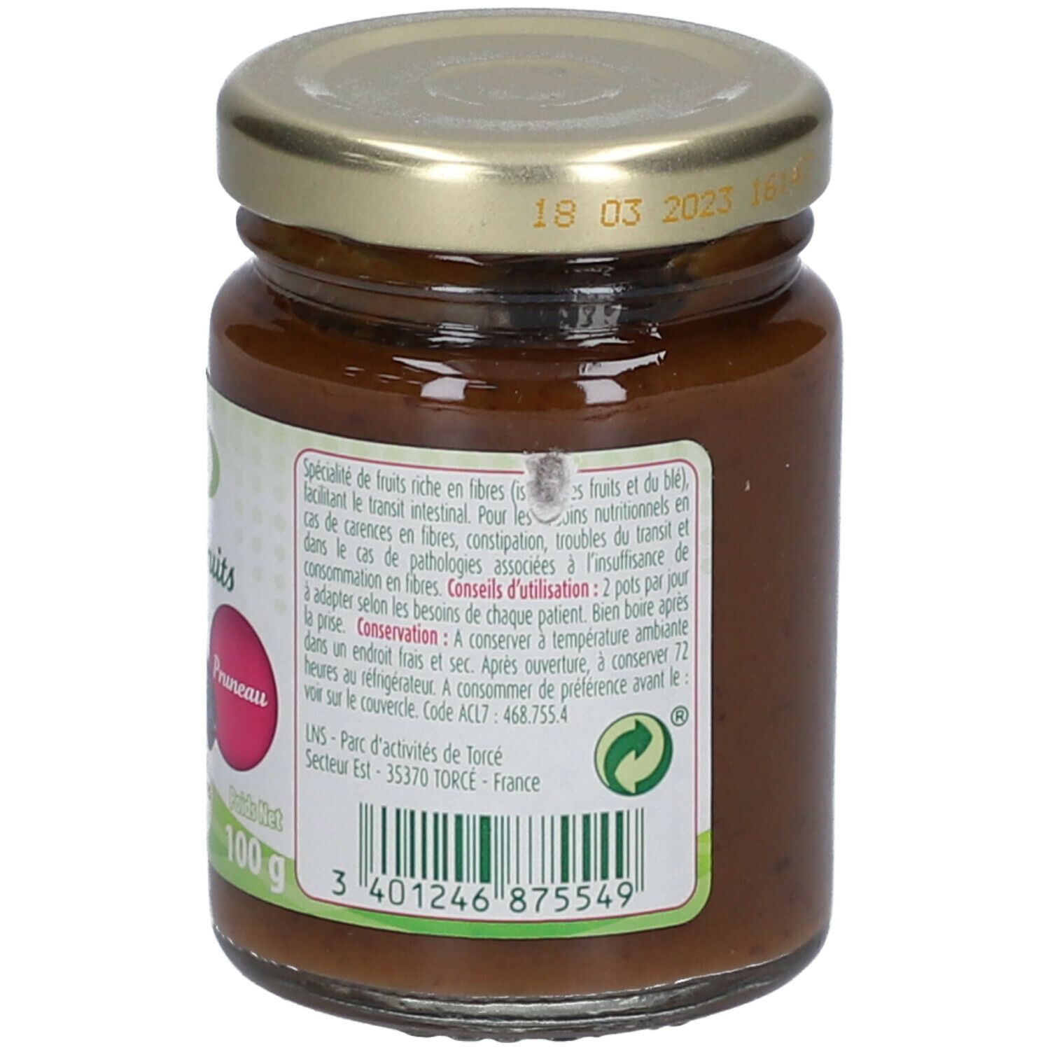 Fibreline Fruchtpüree mit Pflaumen