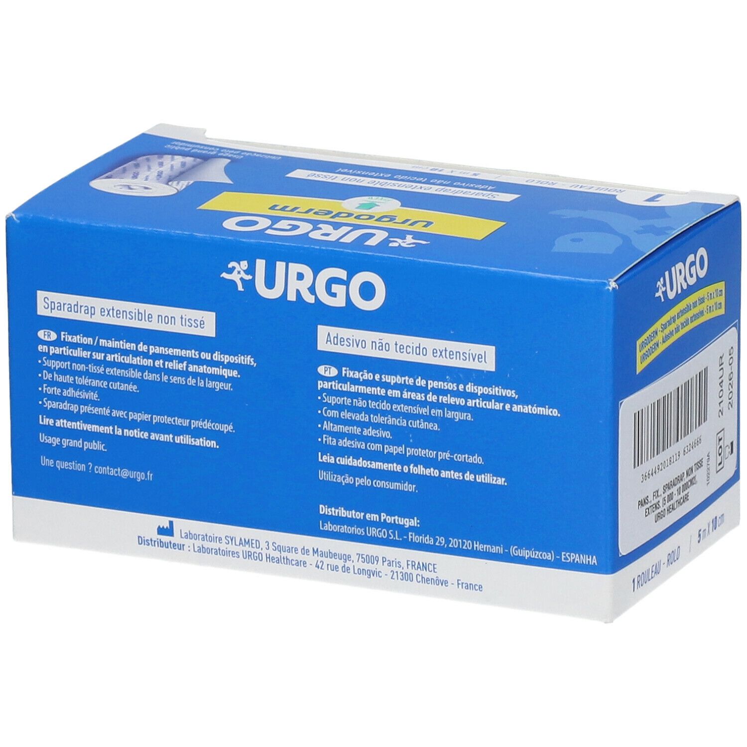 URGO Urgoderm Sparadrap non tissé extensible 5 m x 10 cm