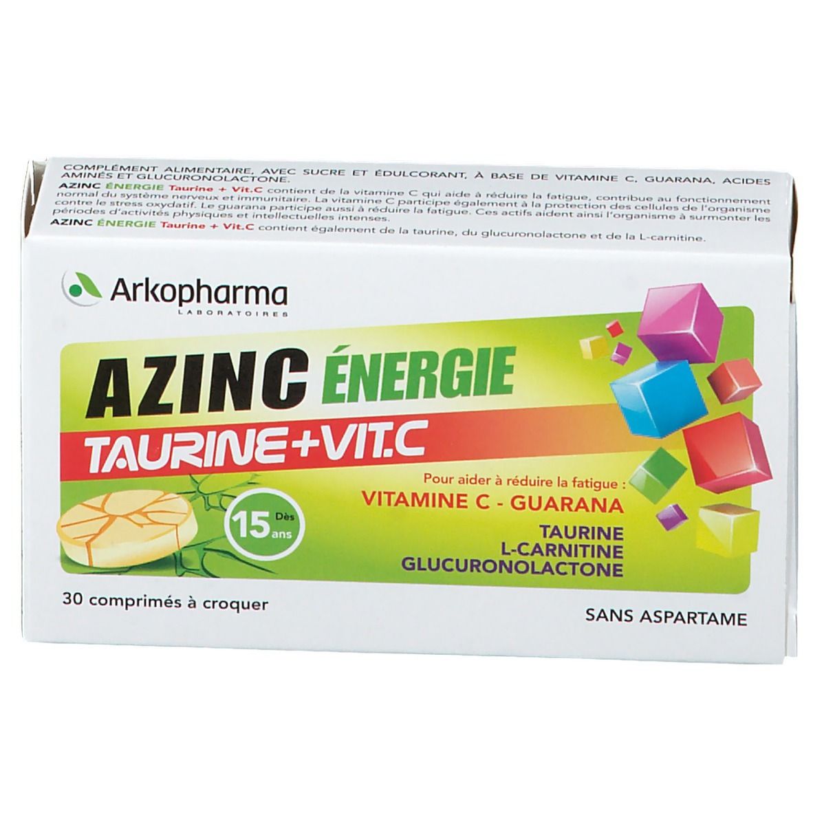 Arkopharma Azinc énergie taurine + vitamine C