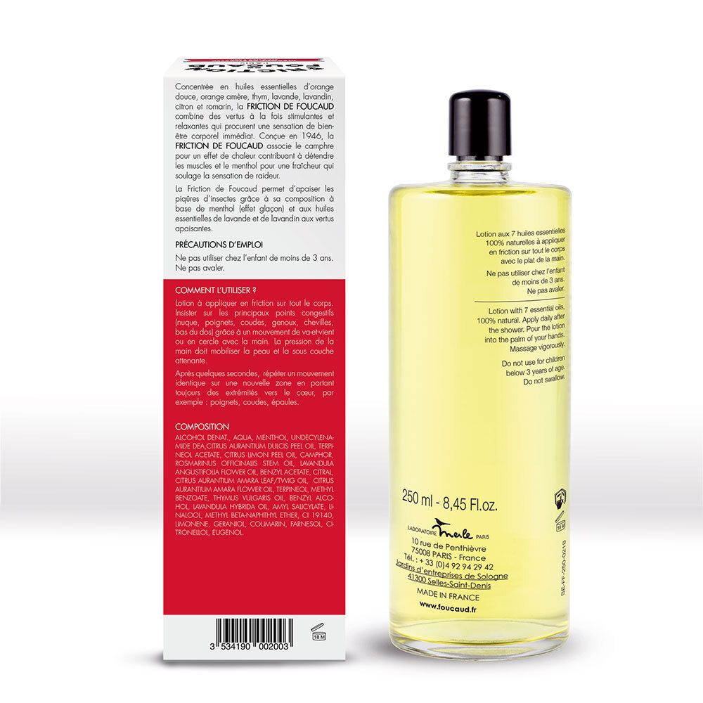 Friction de Foucaud Lotion corporelle énergisante