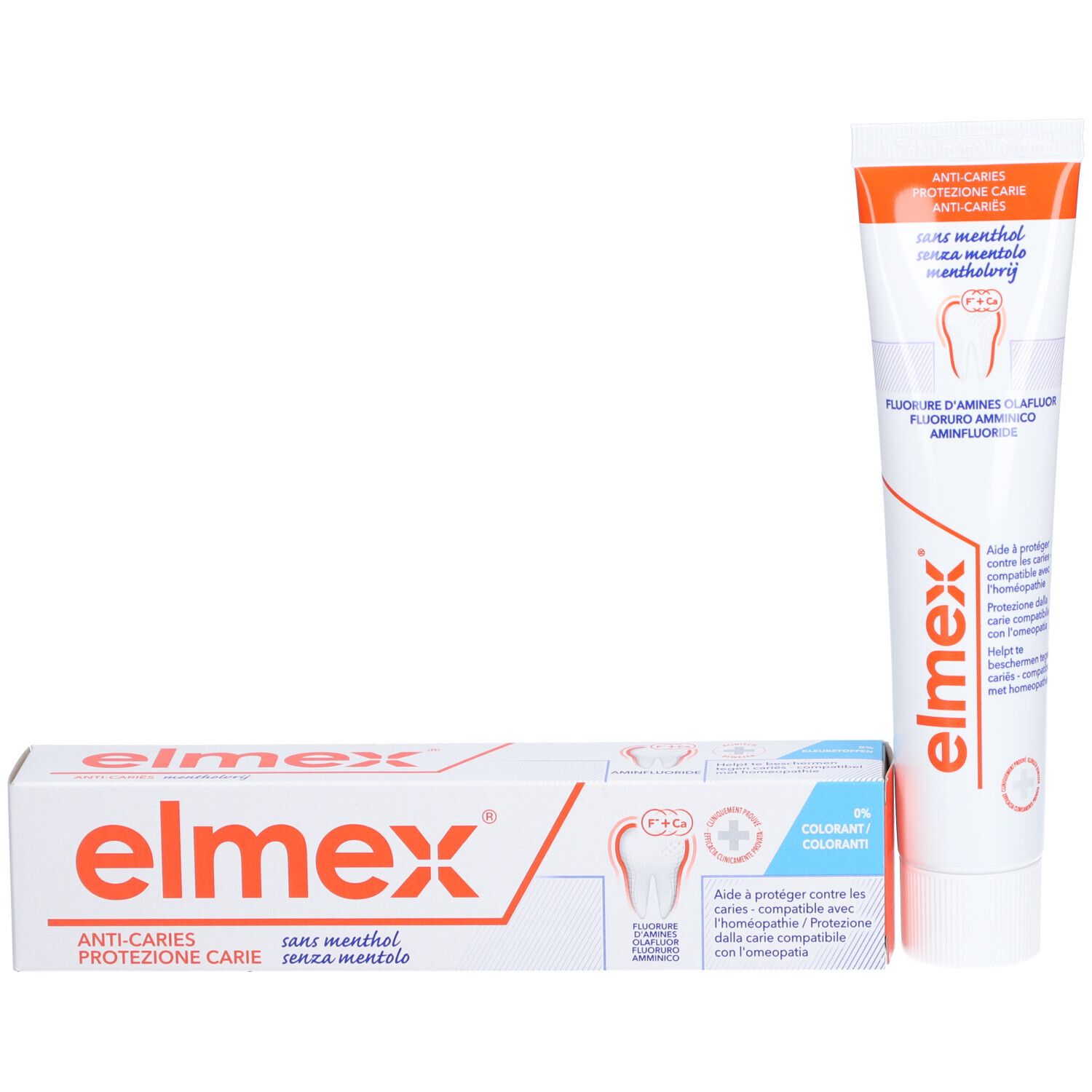 elmex® dentifrice sans menthe protection caries