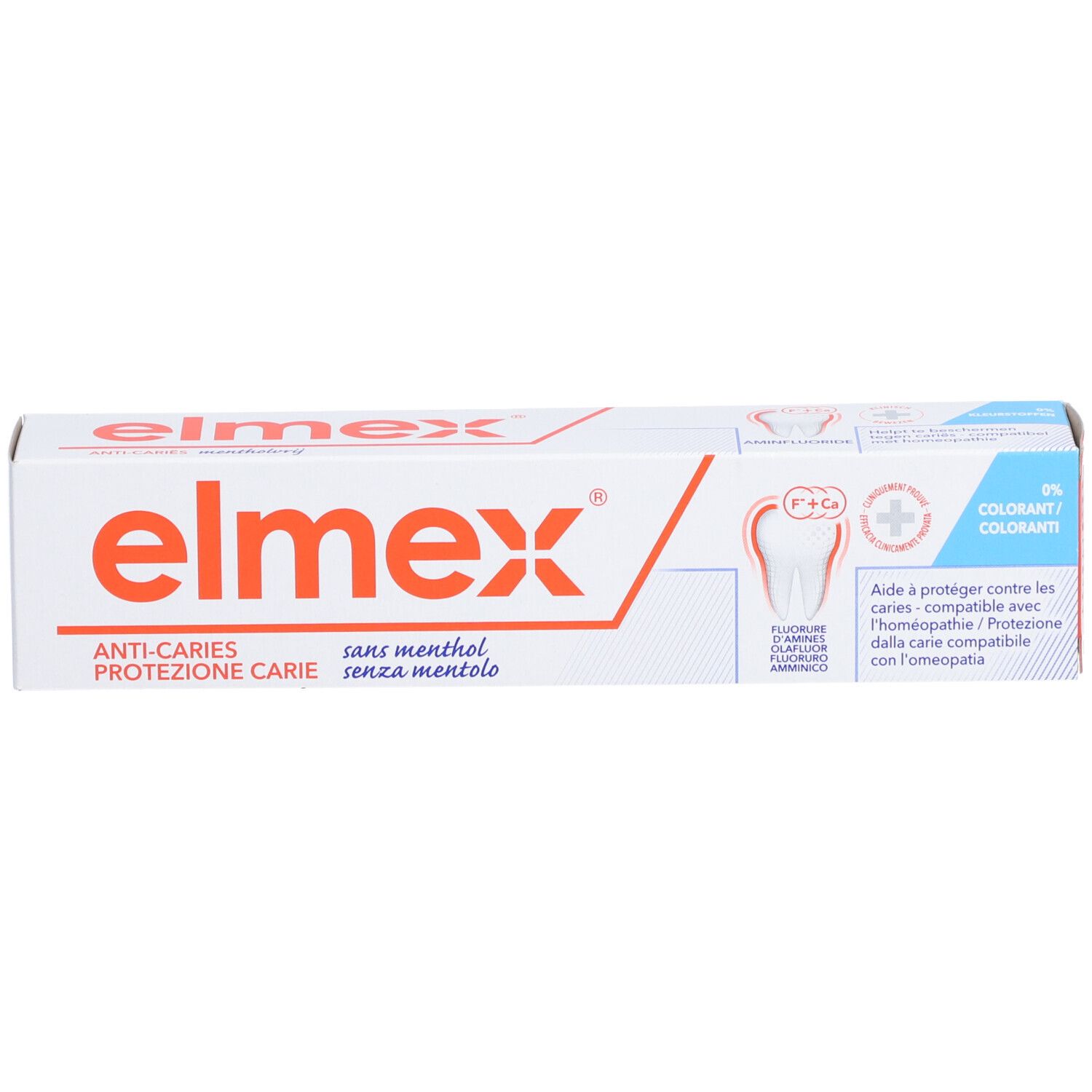 elmex® dentifrice sans menthe protection caries