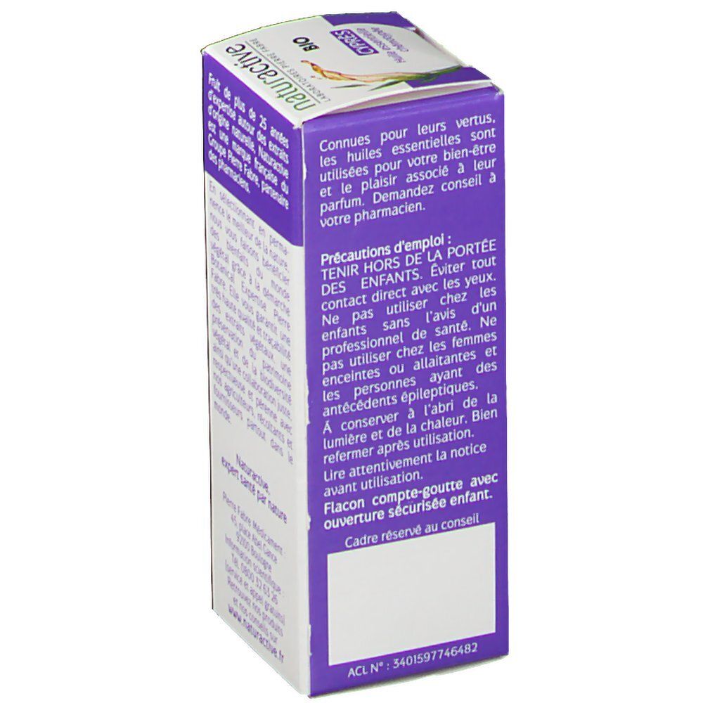 Boîte avec texte. Inscription: Tenir hors de portée des enfants. Texte sur l'utilisation.