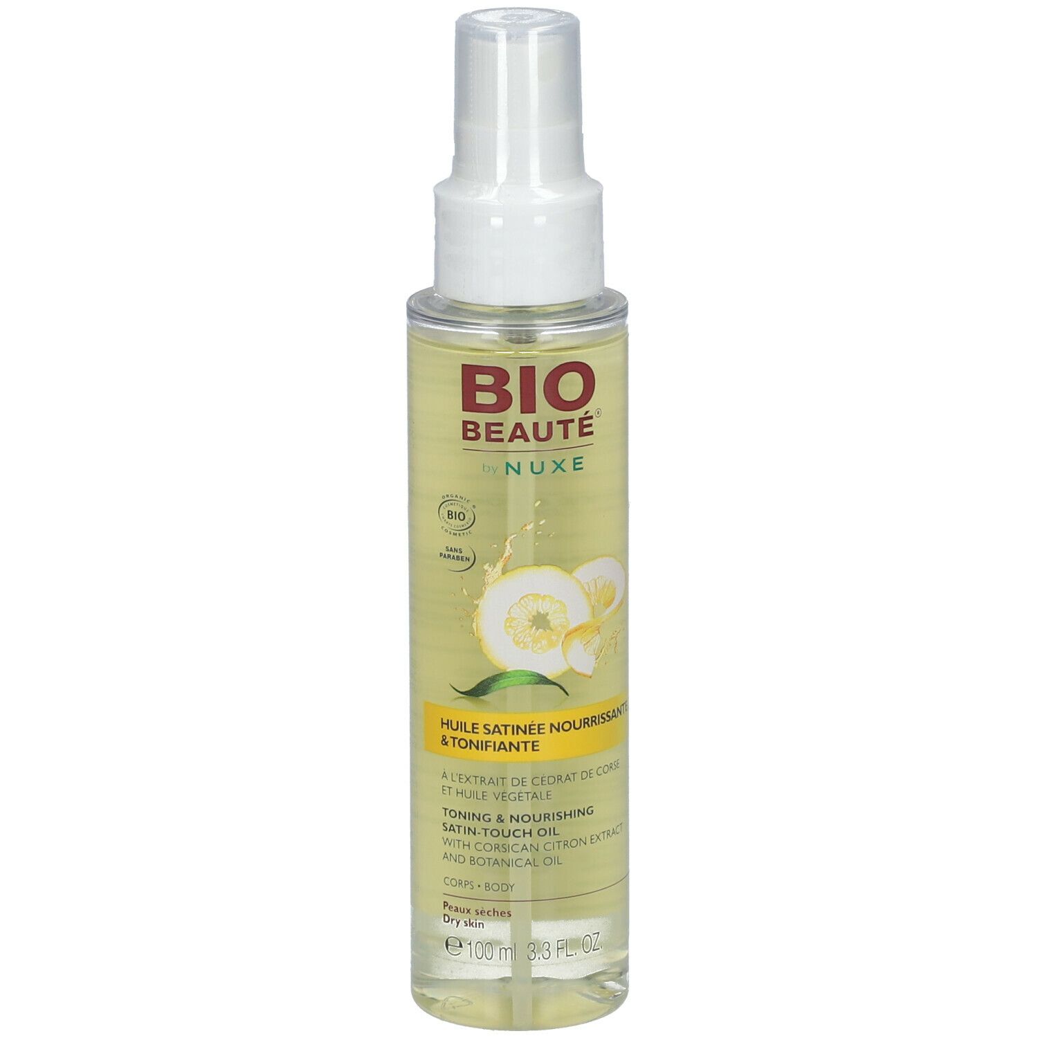 Bio Beauté by Nuxe Huile Satinée Nourrissante et Tonifiante. 100 ml
