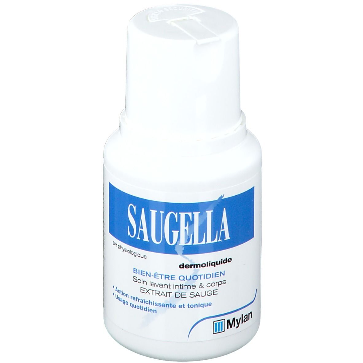 Saugella - Dermoliquide - Soin lavant pour l’hygiène intime quotidienne des femmes adultes - à base d’extrait de Sauge - Assure le bien-être intime quotidien - Flacon 100 ml