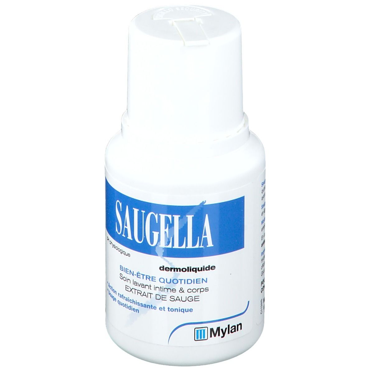 Saugella - Dermoliquide - Soin lavant pour l’hygiène intime quotidienne des femmes adultes - à base d’extrait de Sauge - Assure le bien-être intime quotidien - Flacon 100 ml