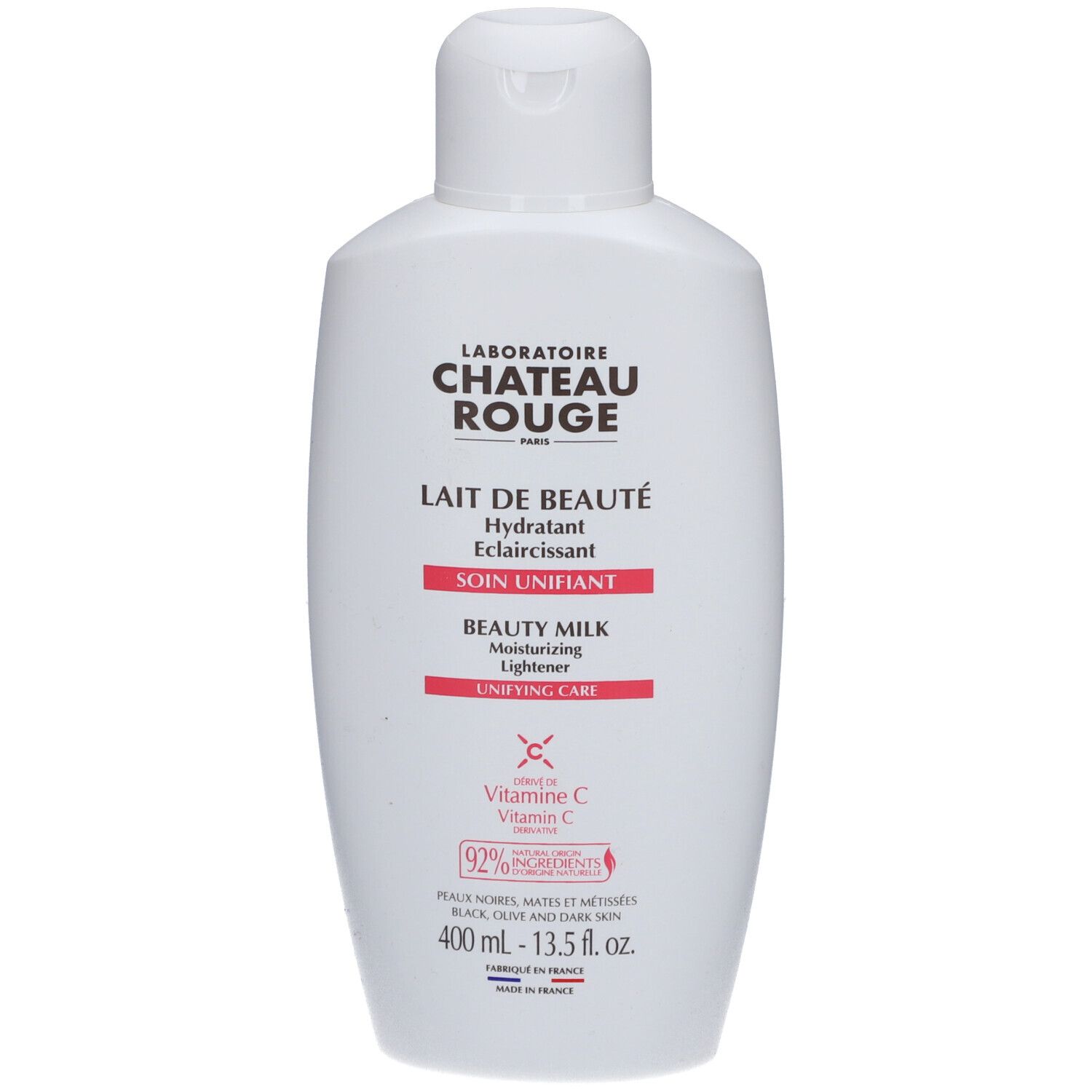 Château Rouge Lait de Beauté hydratant et éclairissant