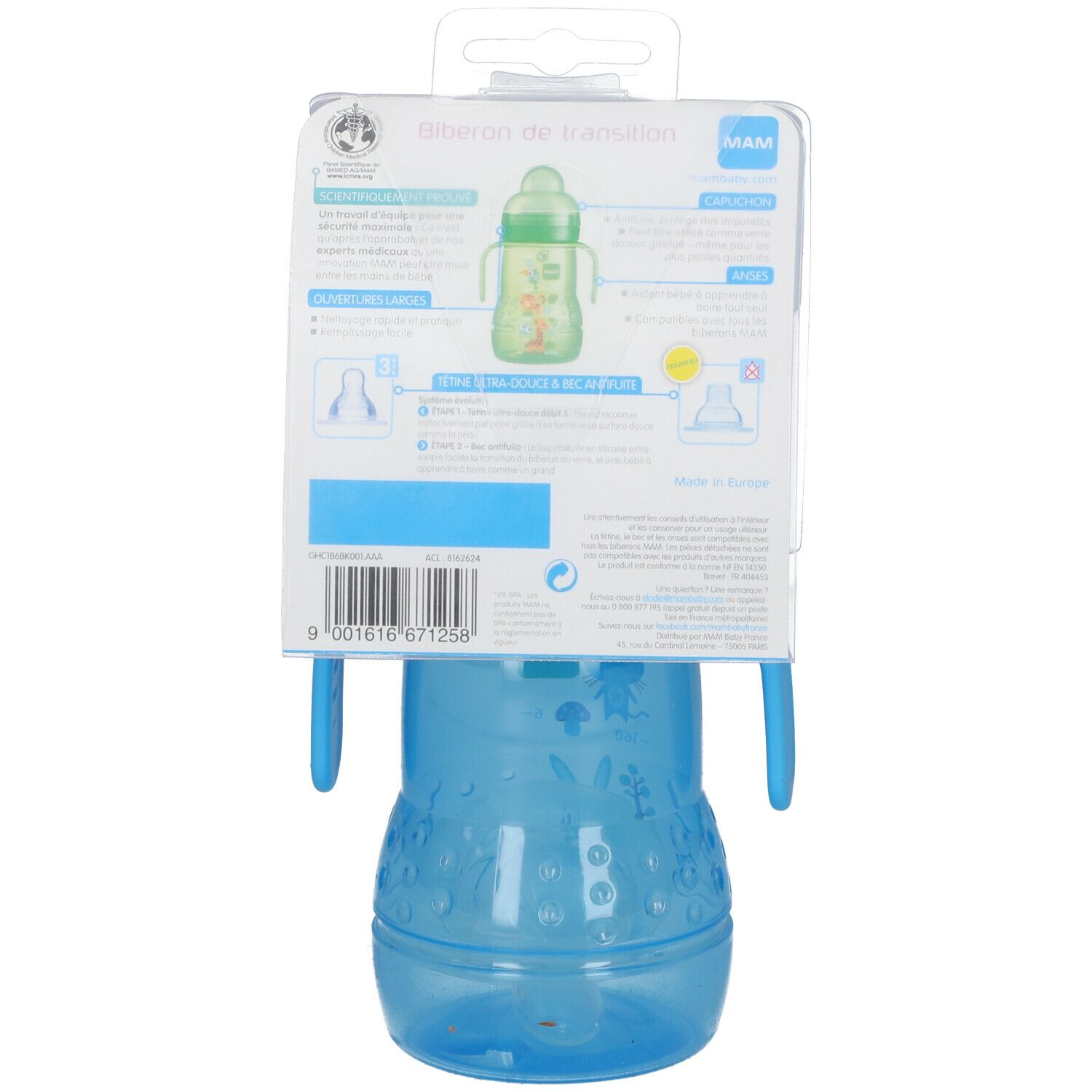 MAM Biberon Flasche blau