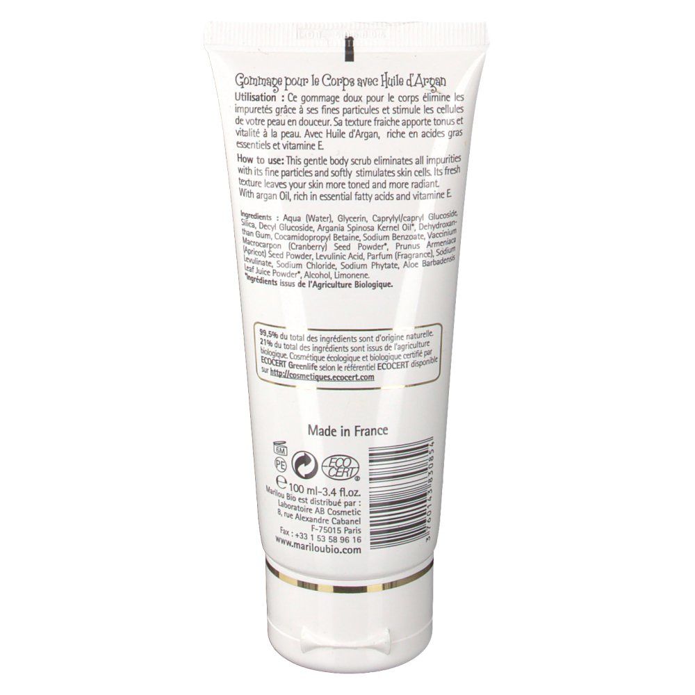 Marilou Bio Gommage Corps à l'huile d'Argan