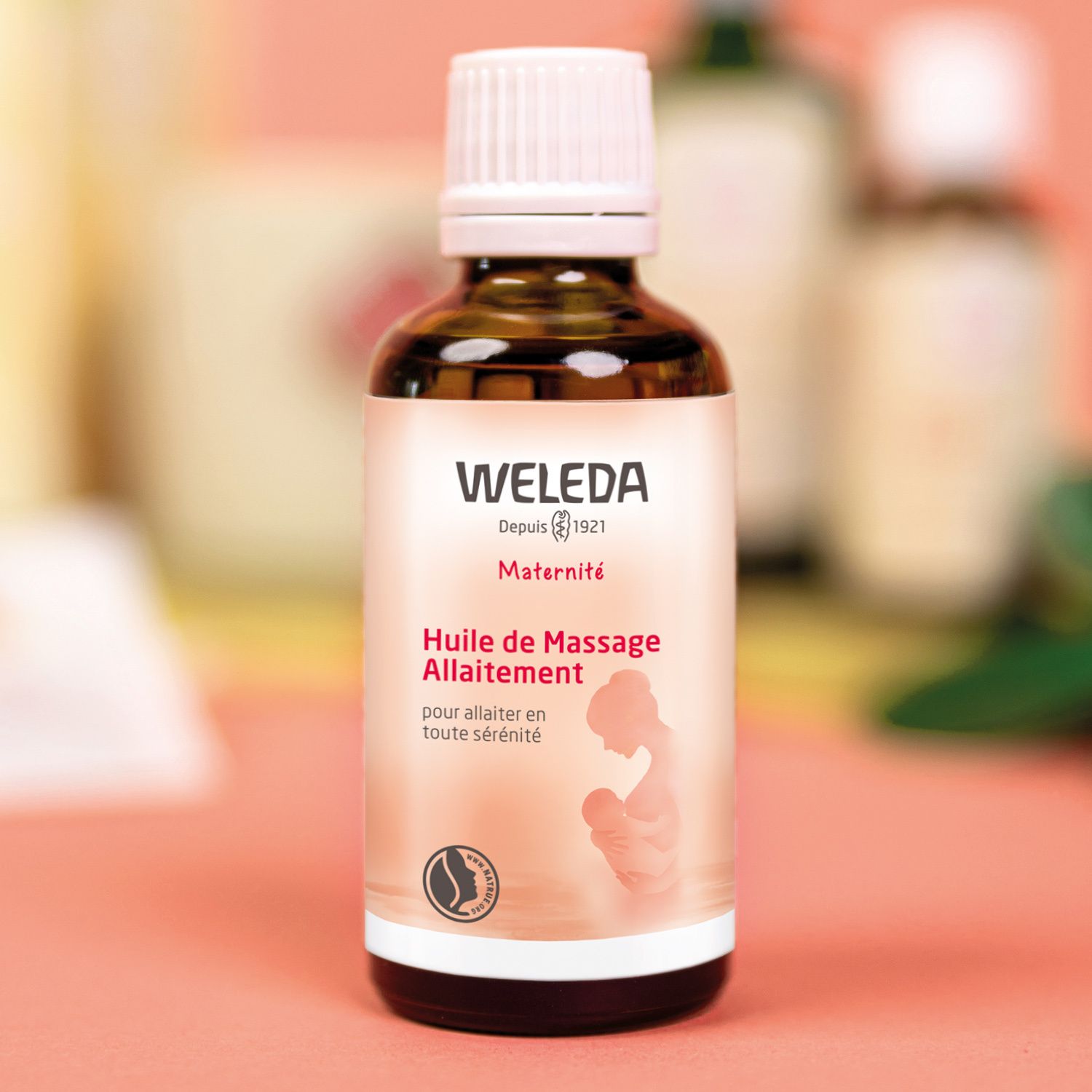 Weleda Maternité Huile de massage Allaitement - flacon 50 ml