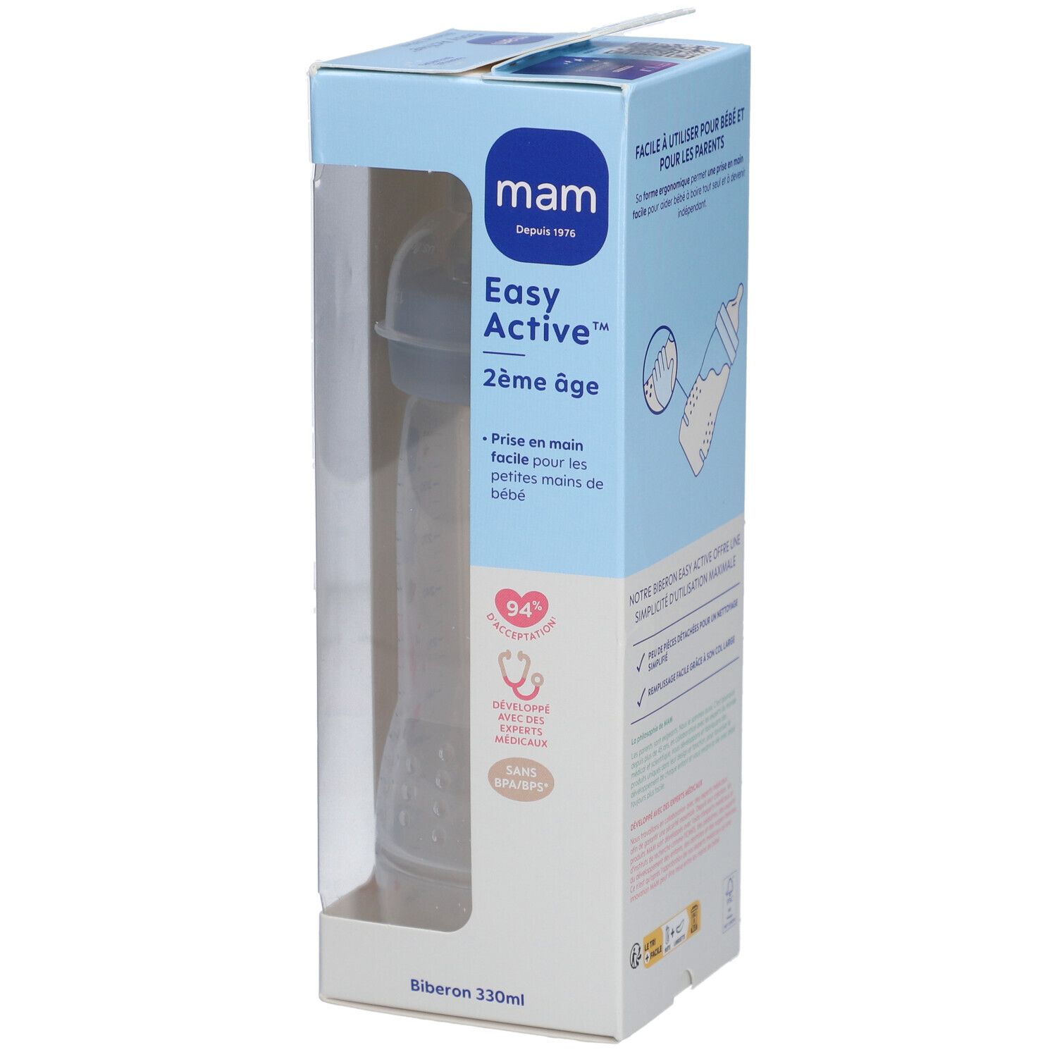 MAM Babyflasche 330ml +6 Monate Grün