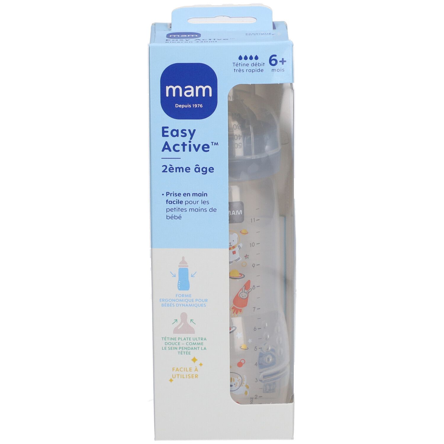 MAM Babyflasche 330ml +6 Monate Grün