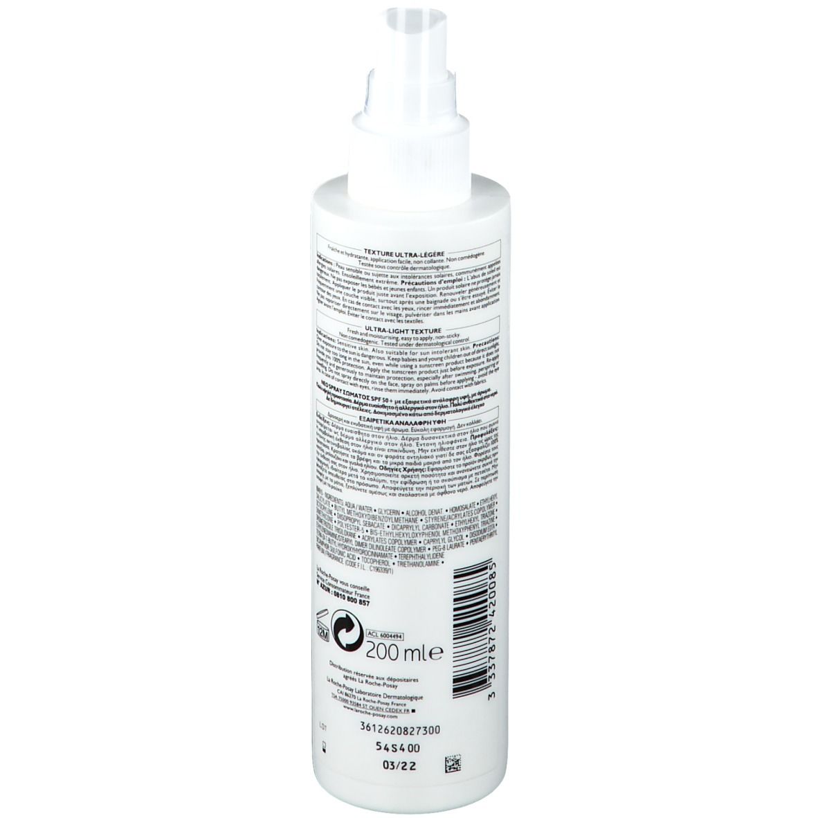 LA ROCHE POSAY ANTHELIOS XL SPF50+ Spray Ultra-Léger