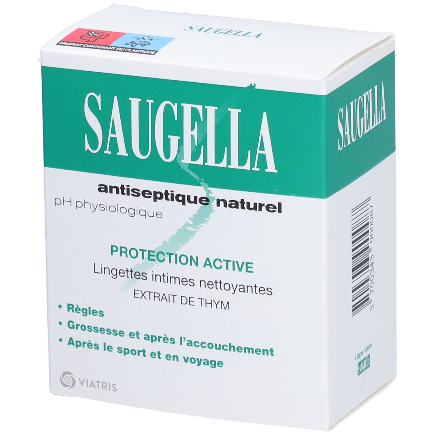 Saugella® Antiseptische natürliche Wischtücher