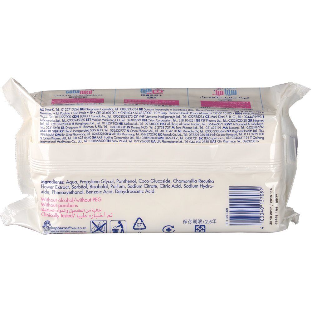 Sebamed Bébé Lingettes Extra-douceur