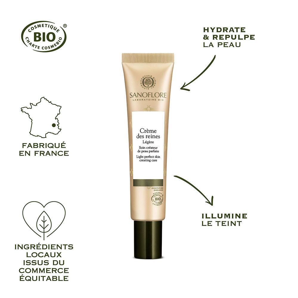 SANOFLORE Crème des reines légère éclat certifiée bio 40ml