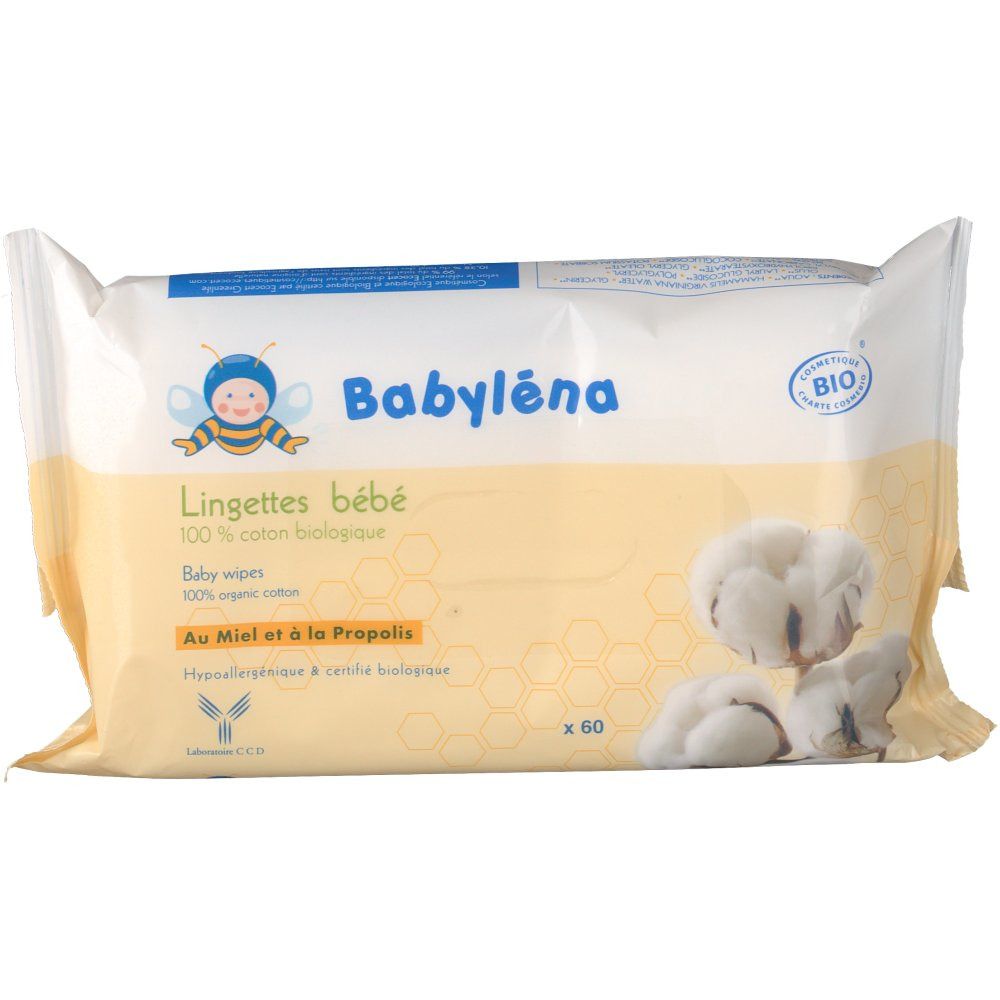 Babyléna Baby-Wischtücher 100% Bio-Baumwolle