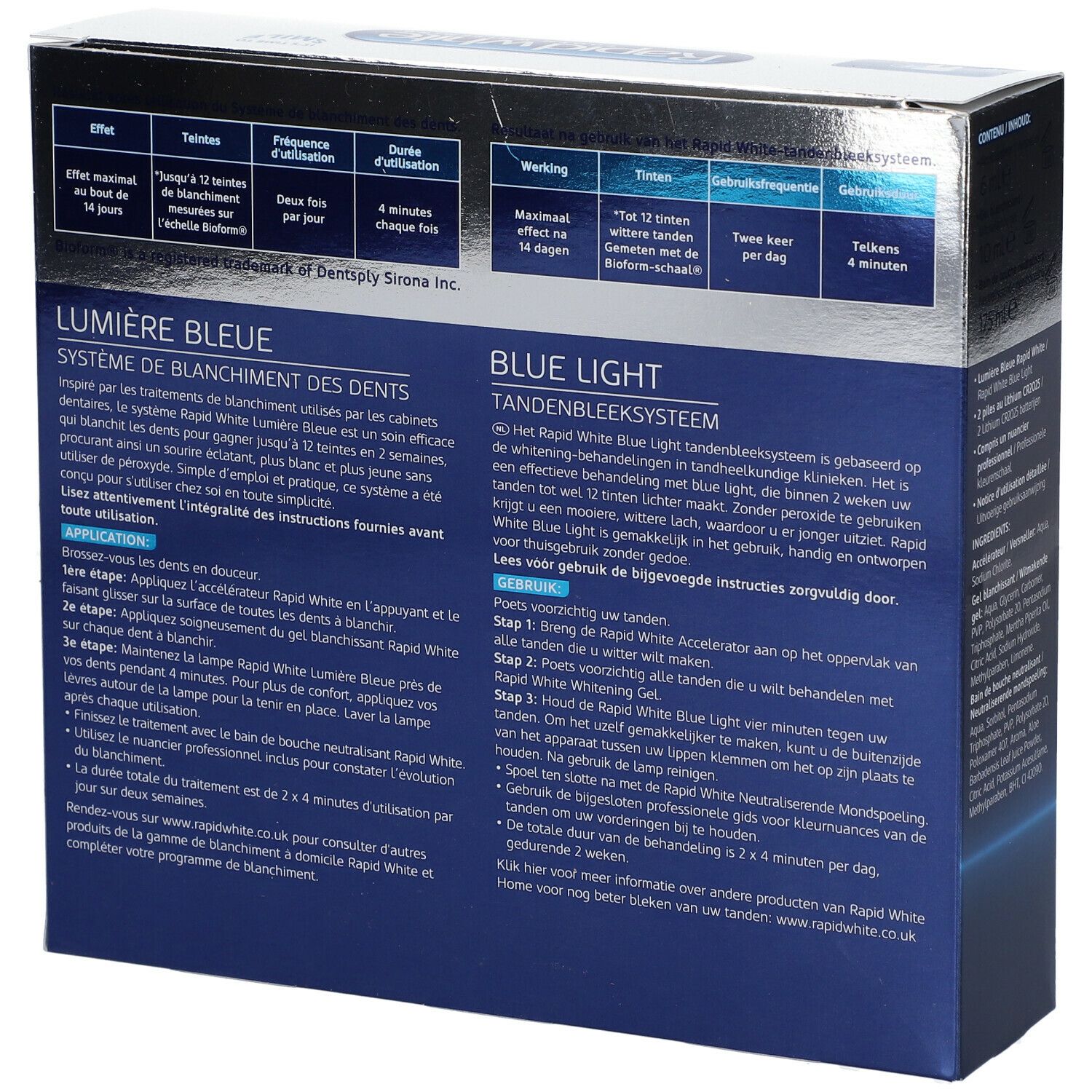 Rapid White Lumière bleue