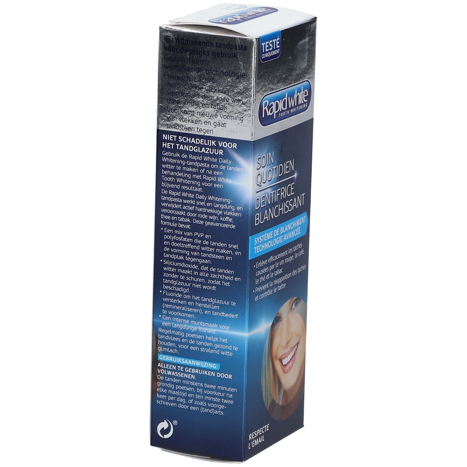 Rapid White Soin quotidien dentifrice blanchissant