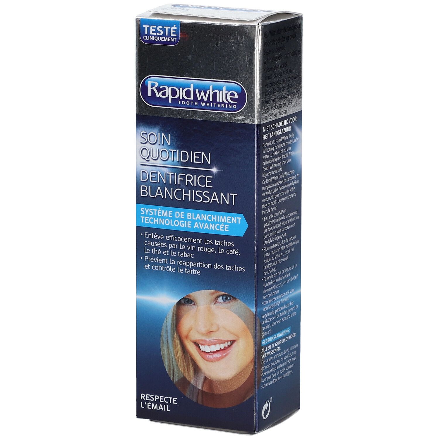 Rapid White Soin quotidien dentifrice blanchissant