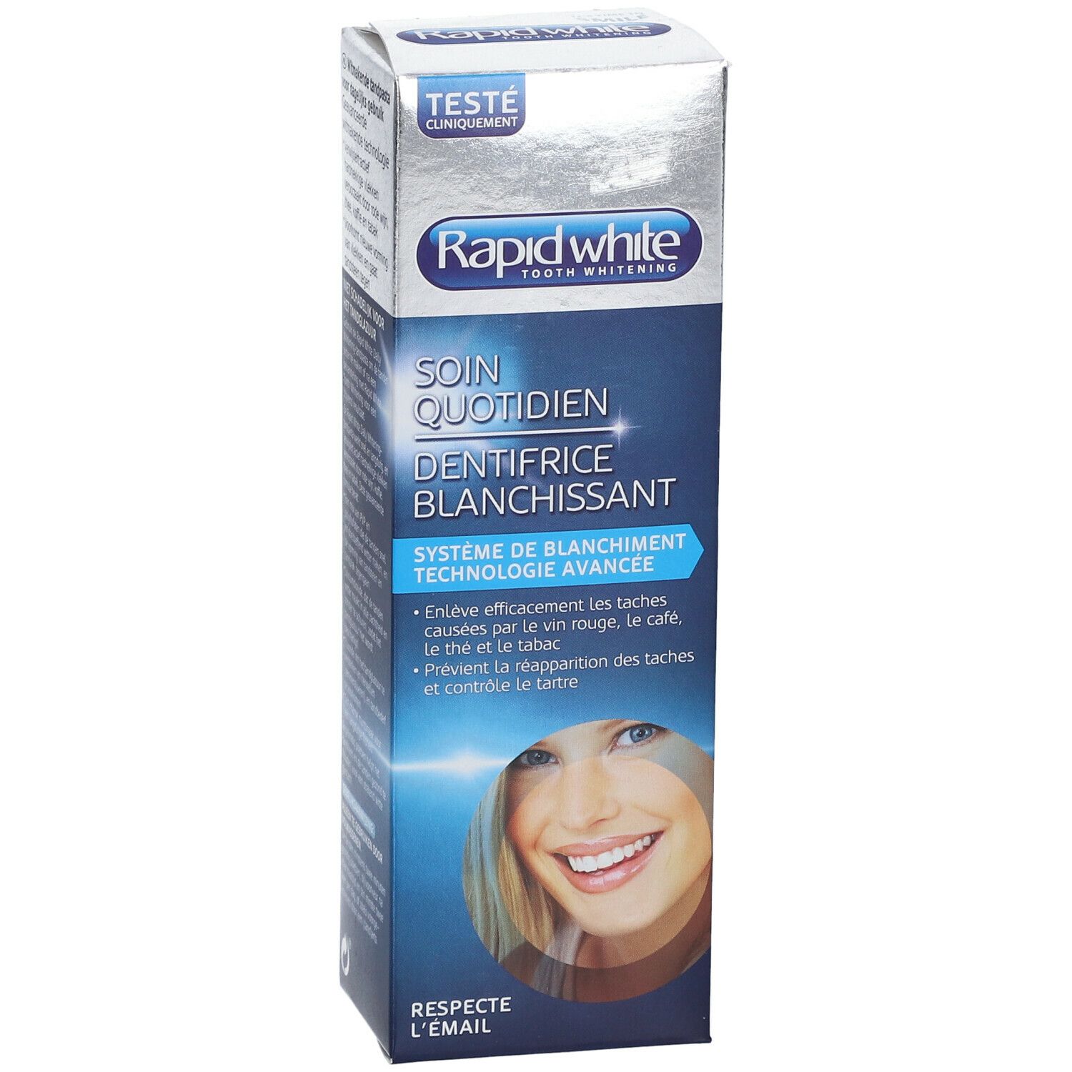 Rapid White Soin quotidien dentifrice blanchissant