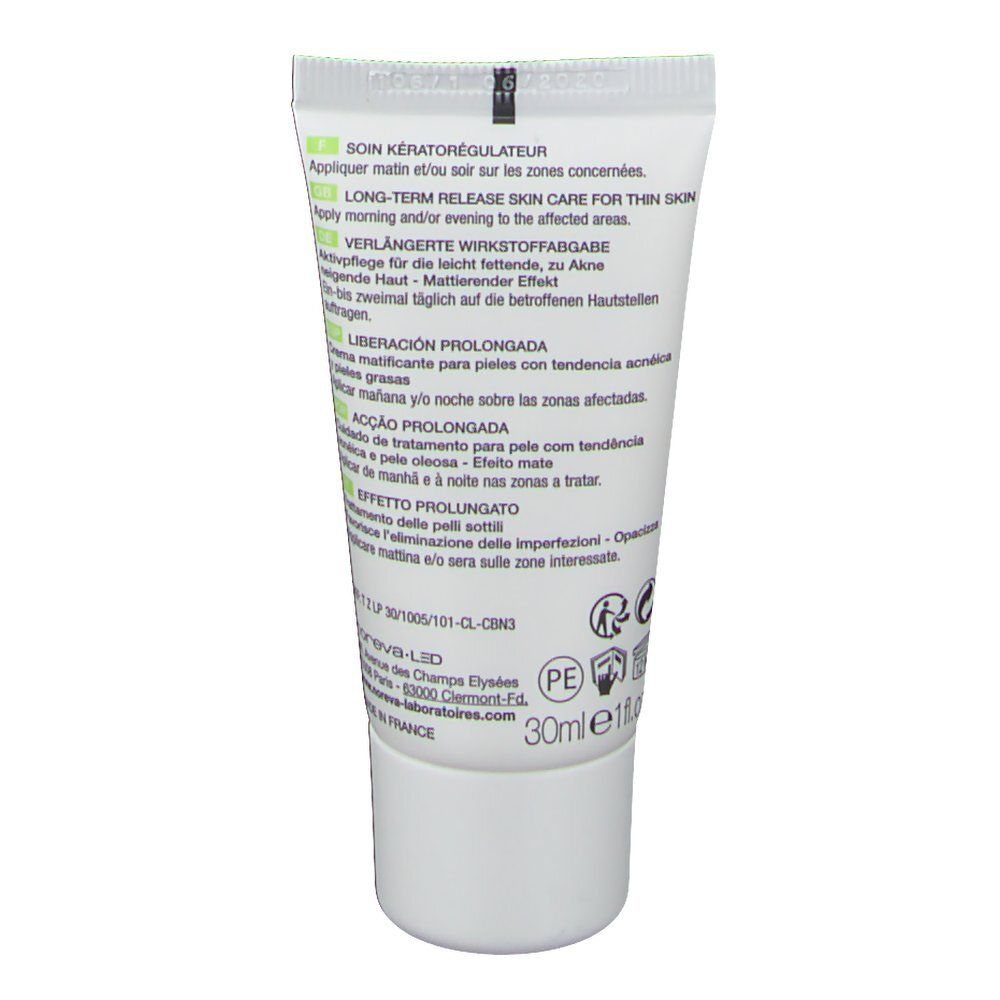 Tube Noreva Zeniac LP : 30ml, soin kératorégulateur pour peaux à problèmes.