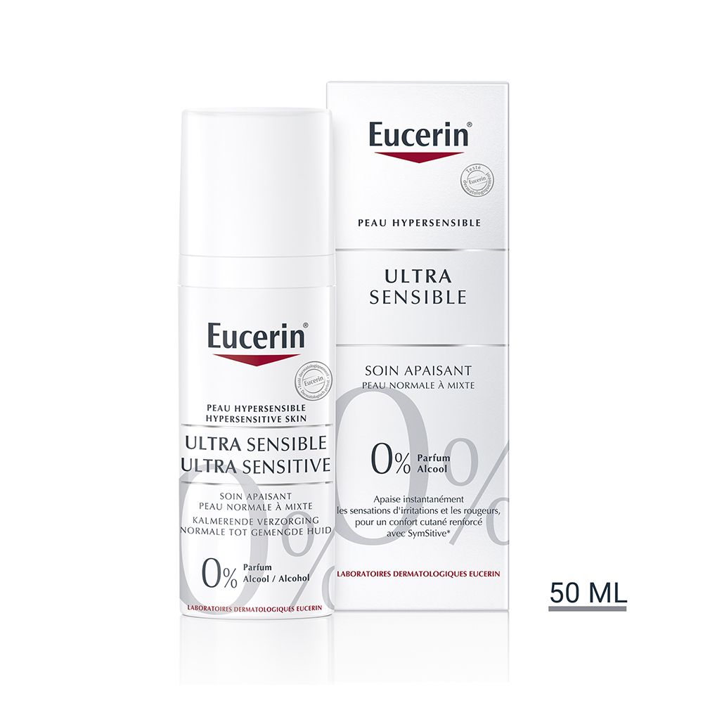Eucerin® UltraSENSIBLE Peau Hypersensible UltraSENSIBLE Soin Apaisant Peau Normale à Mixte