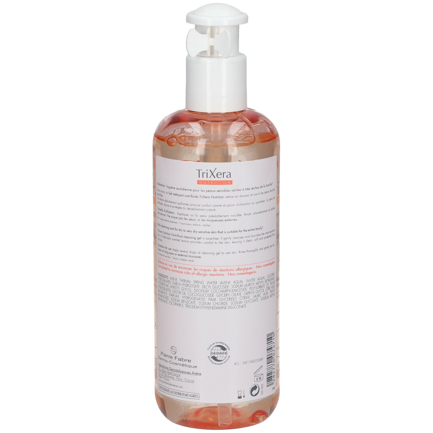 Avene TriXera Nutrition Nutri-Fluid-Reiniger
