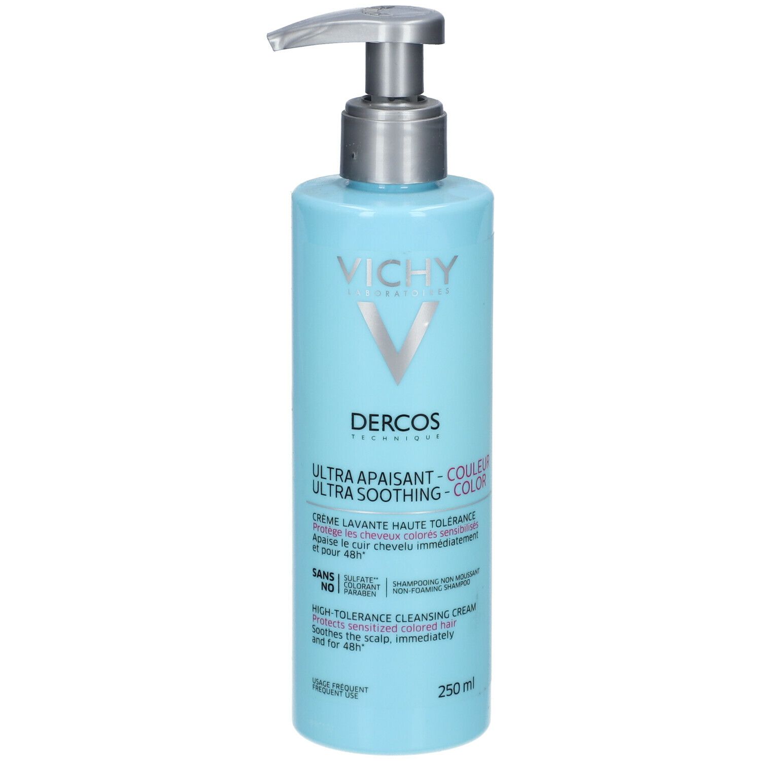 DERCOS TECHNIQUE CRÈME LAVANTE ULTRAAPAISANTE COULEUR - Crème capillaire lavante ultraapai