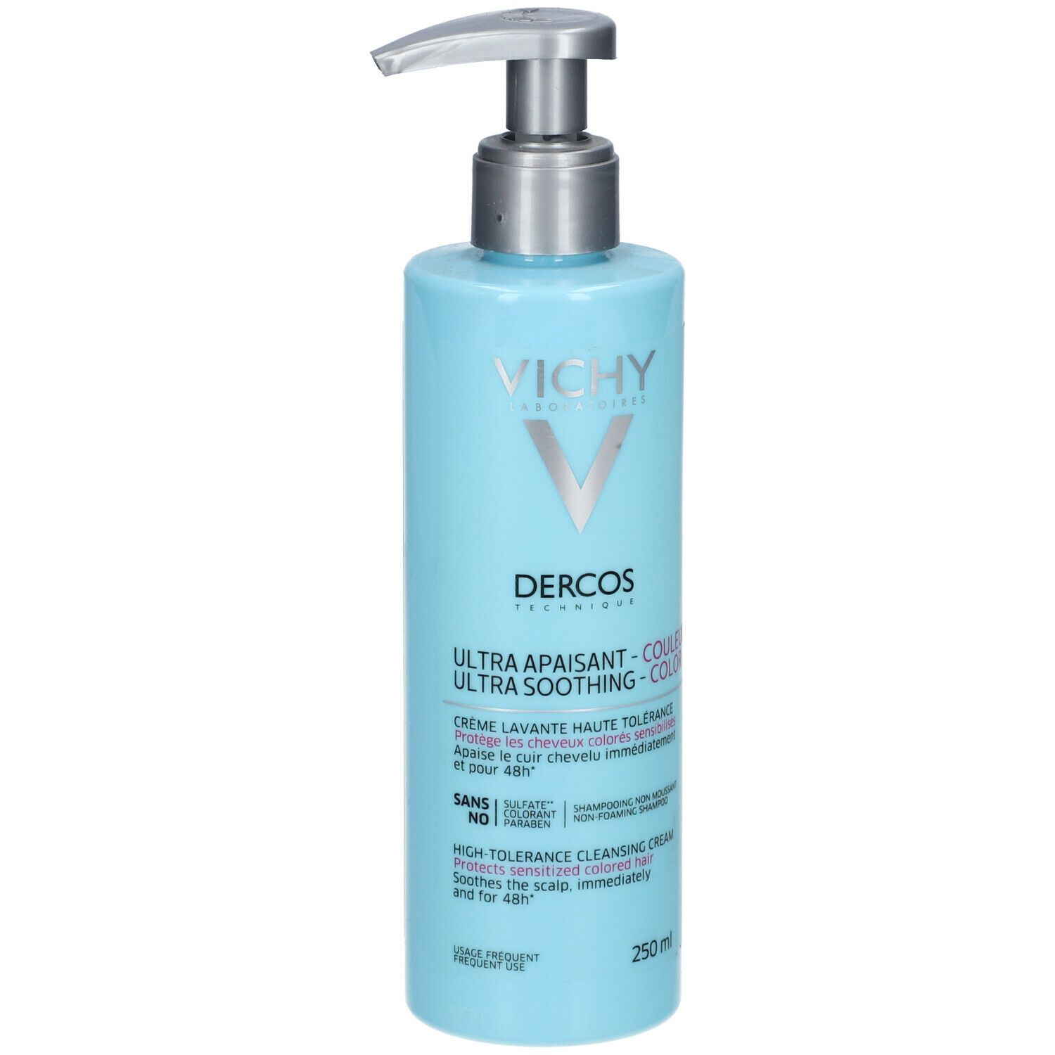 DERCOS TECHNIQUE CRÈME LAVANTE ULTRAAPAISANTE COULEUR - Crème capillaire lavante ultraapai