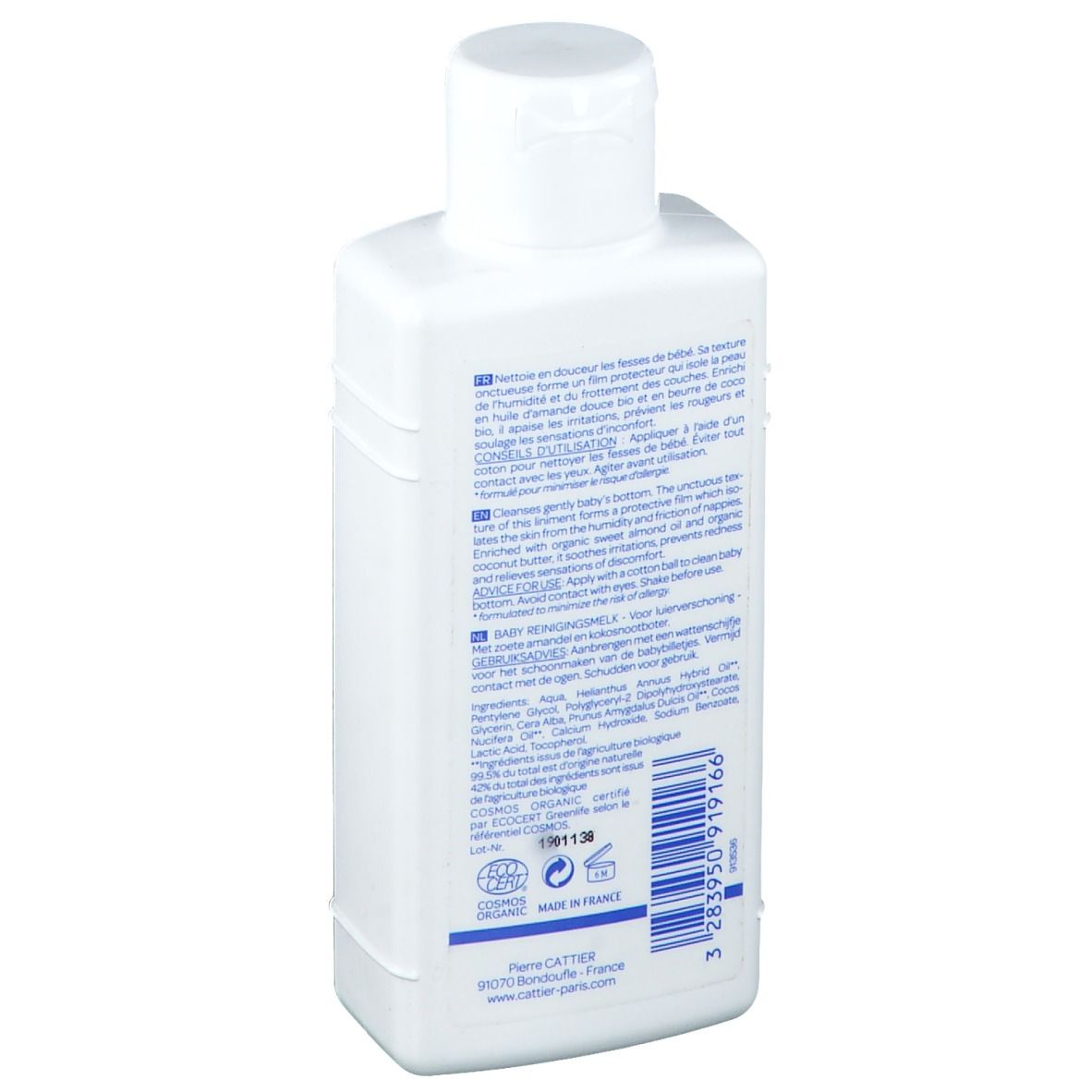 Cattier Liniment lait nettoyant pour le change
