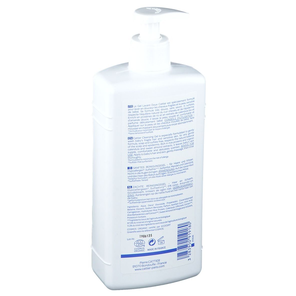 Cattier Gel lavant doux