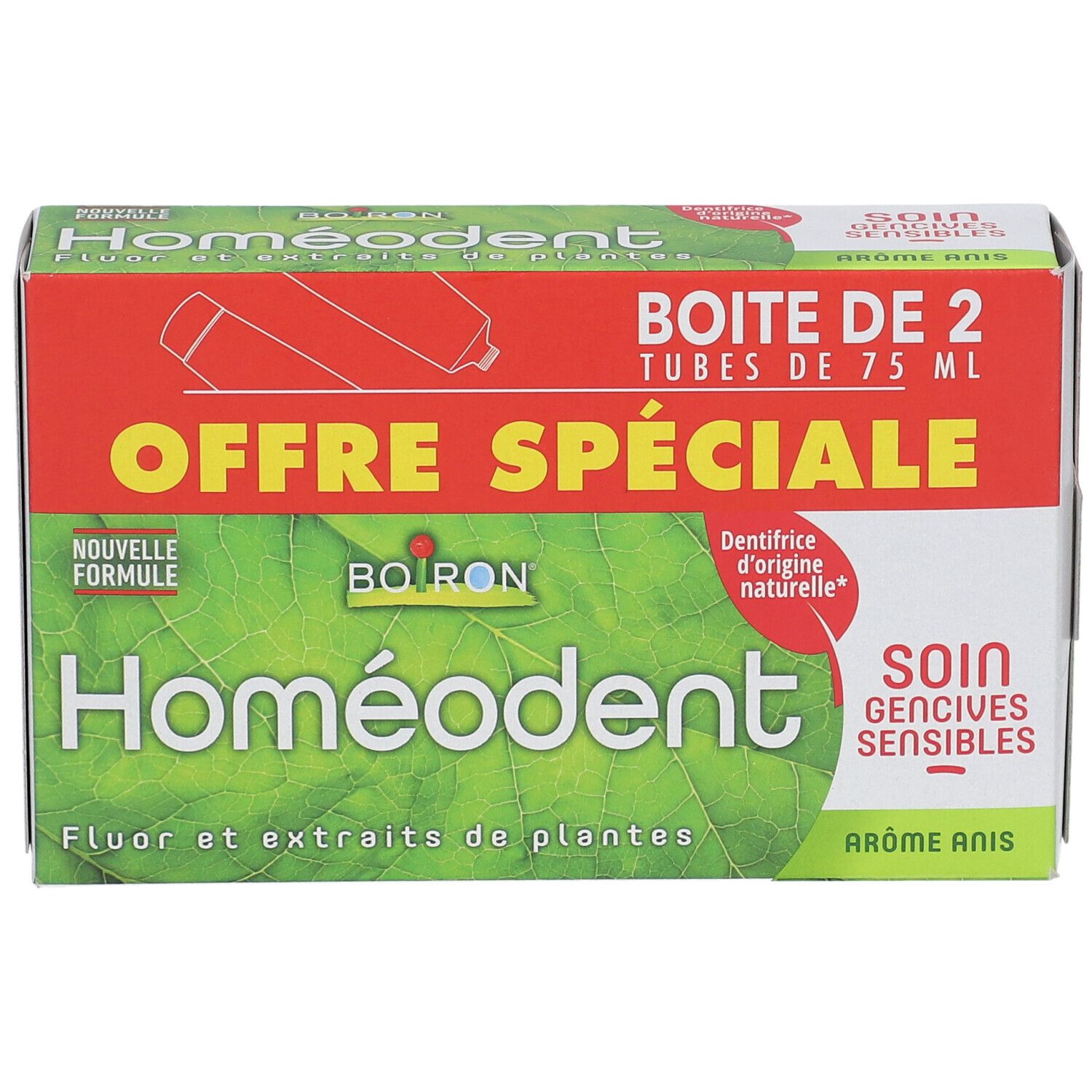 Boiron homéodent® Bi-fluorierte Zahnpasta mit Pflanzenextrakten