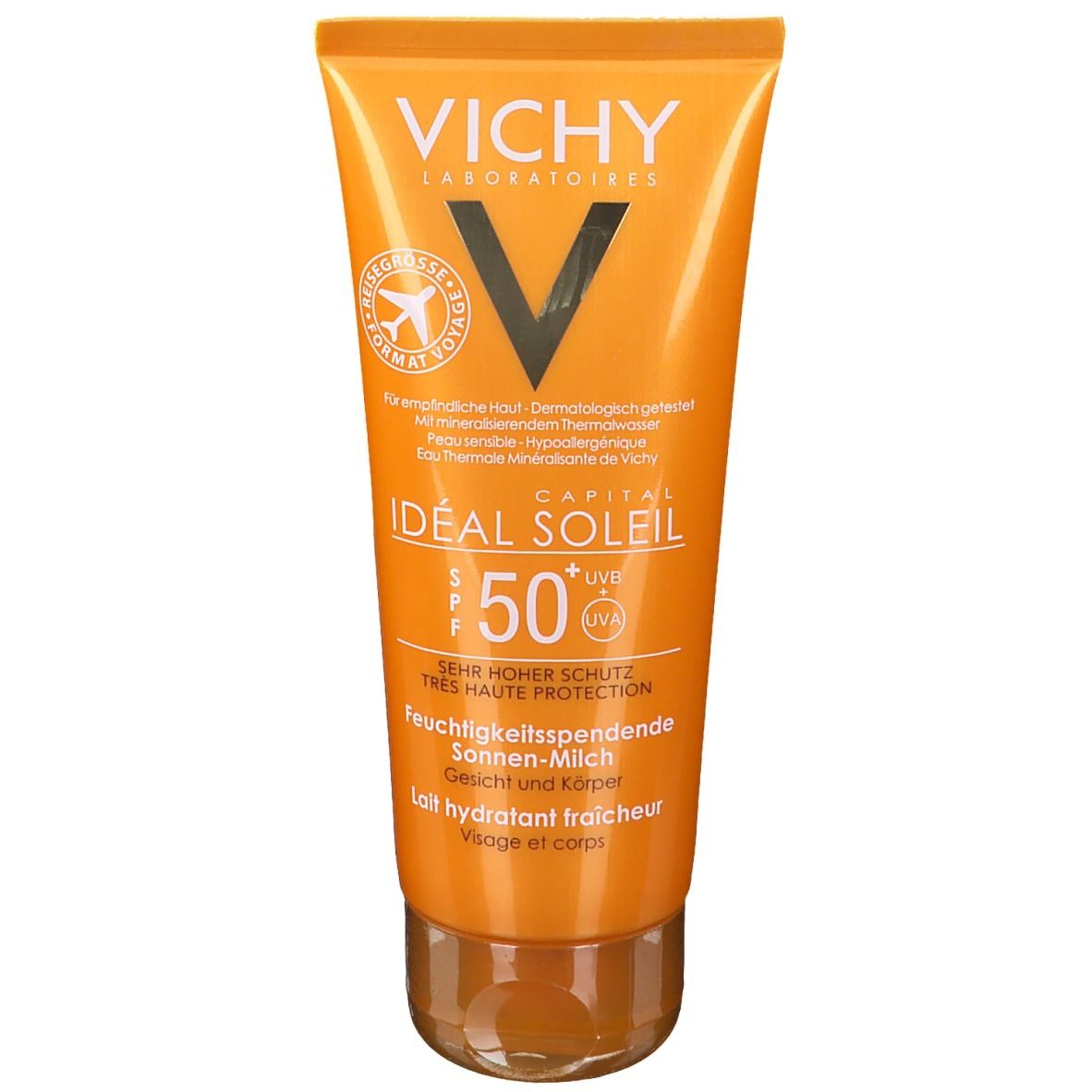 VICHY IDEAL SOLEIL Feuchtigkeitsspendende Gesichts- und Körpermilch SPF 50+