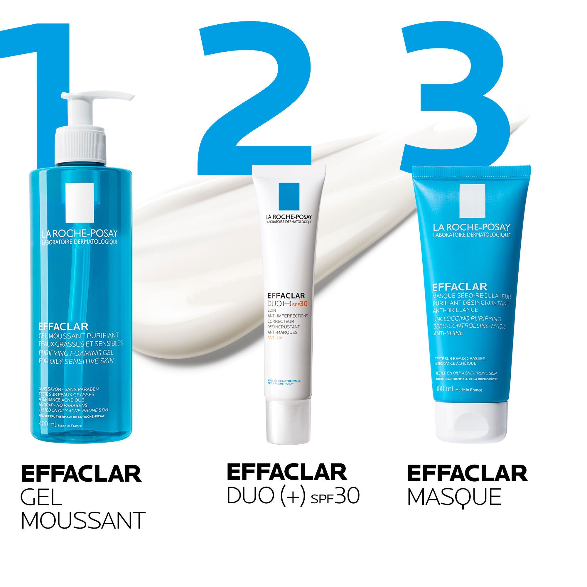 Effaclar Duo (+) Soin complet anti-imperfections, anti-marques et anti-récidive et anti-UV (SPF30) 40ml