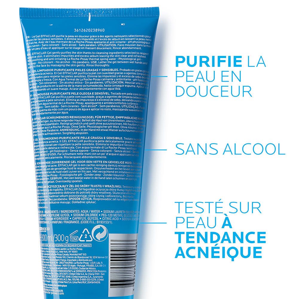 Effaclar Gel Moussant Purifiant 300 ml