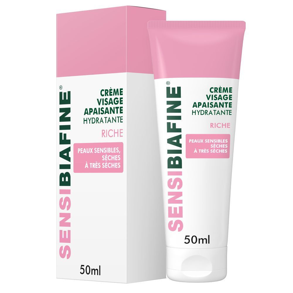 Sensibiafine Crème Visage Apaisante Hydratante Riche