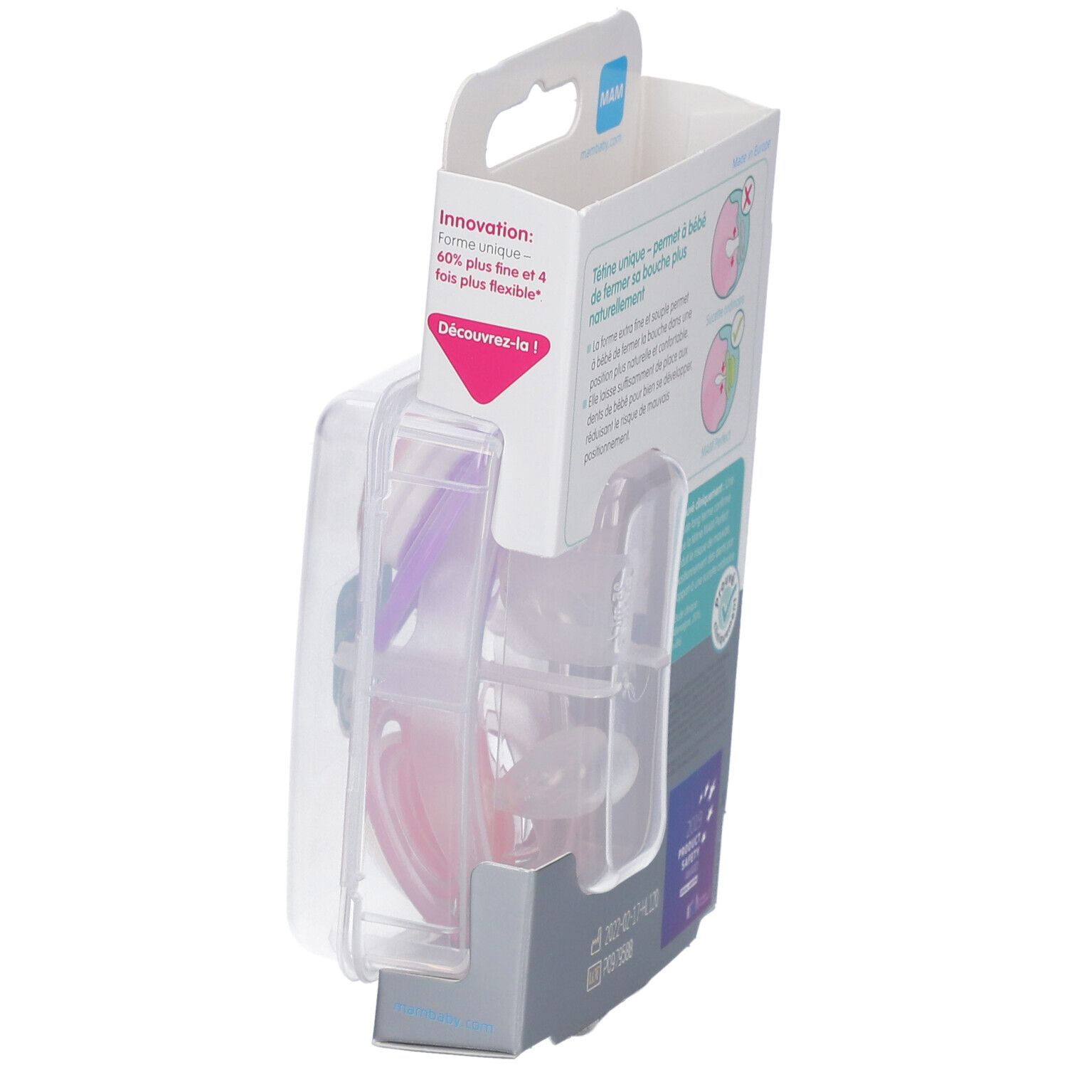 MAM Sucette anatomique Perfect silicone 6+ mois