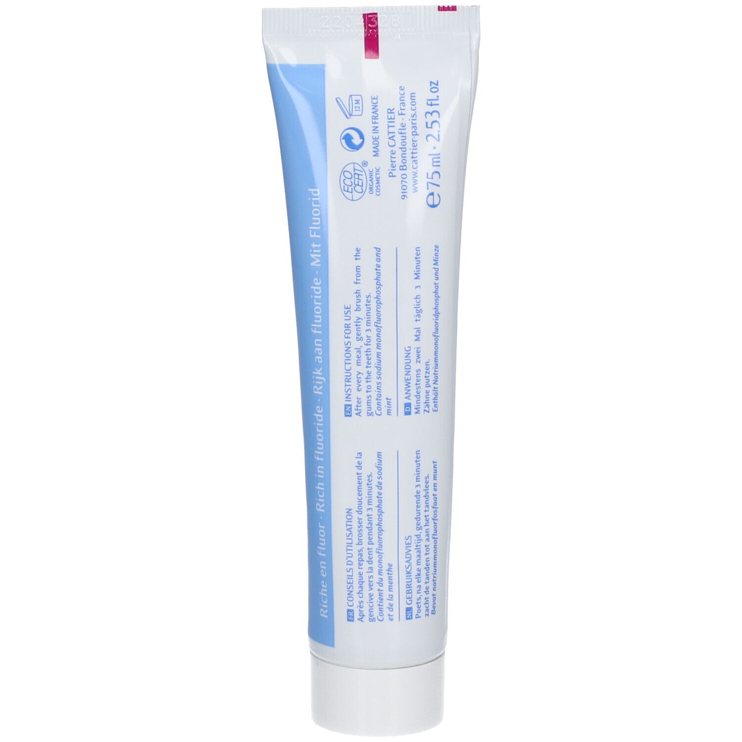 ERIDÈNE DENTIFRICE BLANCHISSANT HALEINE FRAÎCHE - Dentifrice blanchissant au complexe prot